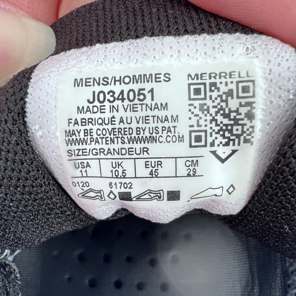 Merrell J034051 Waterpro Maipo 2 Gray Lace-Up Hiking Trail Shoes Men's US 11 - Picture 13 of 13